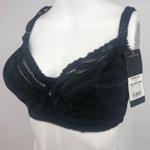 Heidi Klum Maternity Nursing Bra Black Mesh 34D